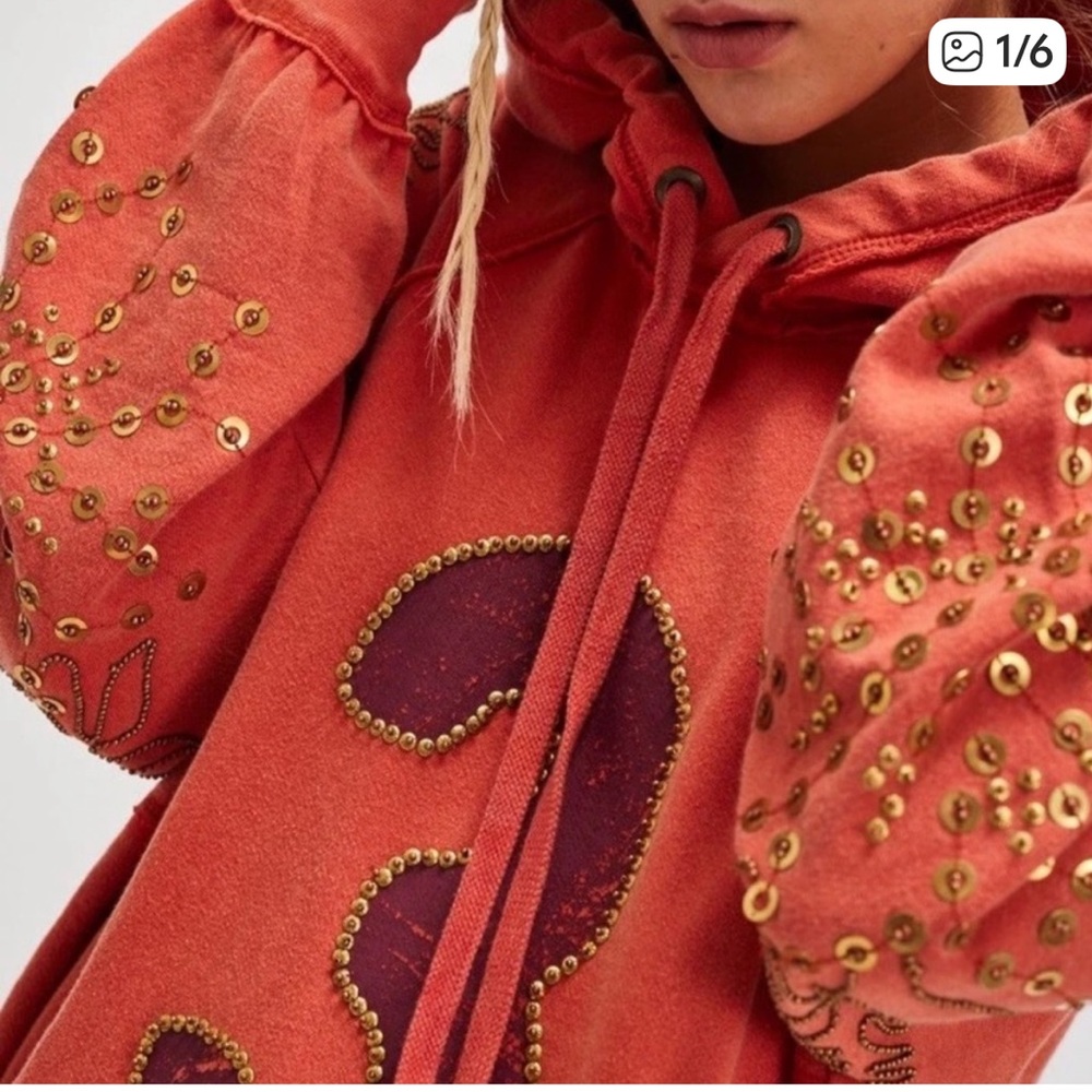 NWT We The Free Sparkle Daze Kanga Hoodie